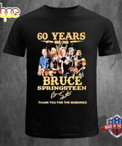 60 Years 1964-2024 Bruce Springsteen Thank You For The Memories Unisex T-Shirt
