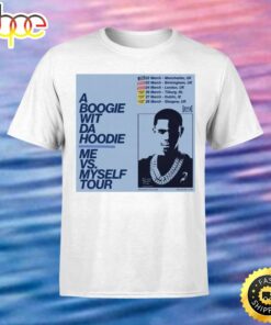 A Boogie Wit Da Hoodie Me vs. Myself Concert Tickets Black T-shirt