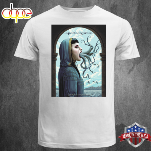 A Perfect Circle Tonight Poster For Alpharetta GA At Ameris Bank Ampitheatre On April 09 2024 T-shirt