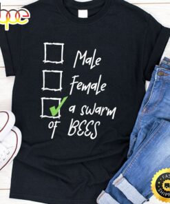 A Swarm Of Bees Nonbinary Pride LGBT Enby Non Binary LGBTQ Valentines Day T-shirt
