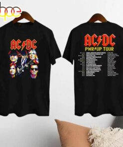 ACDC Band 90s Vintage ACDC Pwr Up World Tour 2024 Shirt