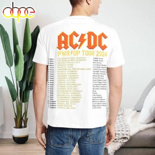 ACDC PWR UP Tour 2024 Unisex T-Shirt Tour 2024