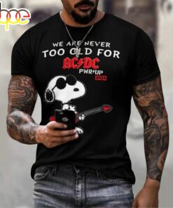 ACDC PWR Up Tour 2024 Snoopy Unisex T-shirt