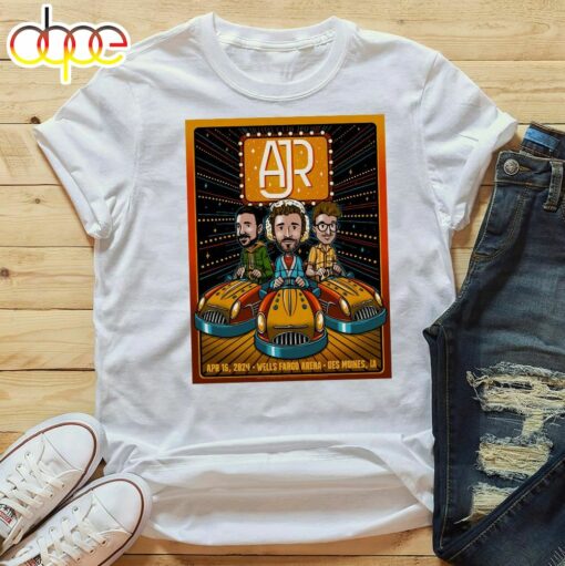 AJR Des Moines April 16 2024 Tour Poster Unisex T-shirt