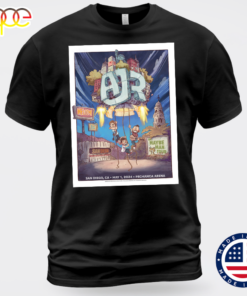 AJR May 1-2024 Pechanga Arena San Diego CA Unisex T-shirt Black