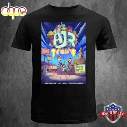 AJR San Diego May 1, 2024 Unisex T-shirt