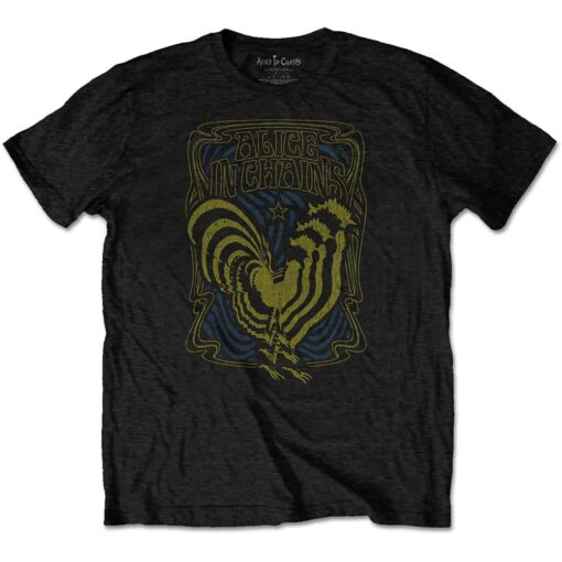 ALICE IN CHAINS Psychedelic Rooster Slim Fit T-shirt