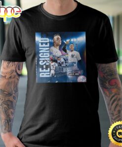 Aaron Judge Player Re-Signed Of The New York Yankees Poster T-Shirt