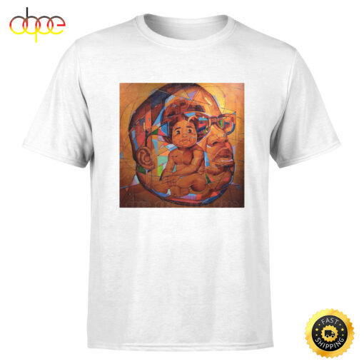 Abstract Baby Biggie And Head Artwork T-Shirt