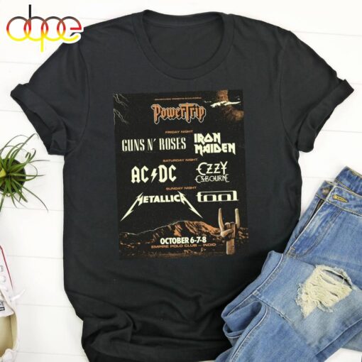 Ac-Dc Tour 2024 Power Trip Unisex T-Shirt