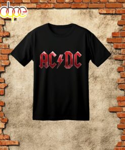 Acdc Band 50th Anniversary 1973 – 2024 Signature Black T-Shirt