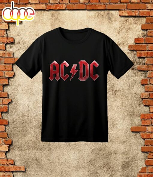 Acdc Band 50th Anniversary 1973 – 2024 Signature Black T-Shirt