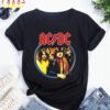 Acdc Band 90s Vintage Shirt, Acdc Band Shirt, Rock Band Acdc Pwr Up 2024 World Tour Shirt