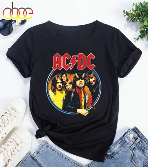 Acdc Band 90s Vintage Shirt, Acdc Band Shirt, Rock Band Acdc Pwr Up 2024 World Tour Shirt