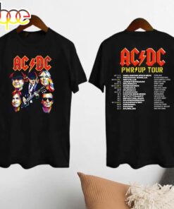 Acdc Band 90s Vintage Shirt, Acdc Pwr Up World Tour 2024 Shirt