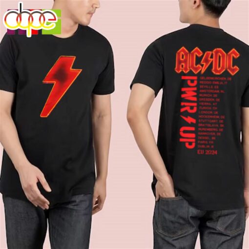 Acdc Power Up Tour Europe 2024 Essentials T-Shirt