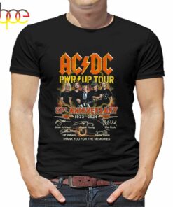 Acdc Pwr Up Tour 51st Anniversary 1973 2024 Thank You For The Memories T Shirt 1