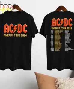 Acdc Pwr Up World Tour 2024 Shirt, Rock Band Acdc Tour 2024 Shirt