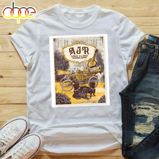 Ajr April 4 2024 At The Td Garden In Boston Ma Unisex T-Shirt