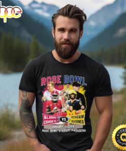 Alabama Crimson Tide Vs Michigan Wolverines Rose Bowl Game Match Up January 1, 2024 Tee Shirt