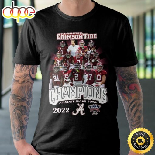 Albama Crimson Tide Champions Allstate Sugar Bowl Unisex T-Shirt