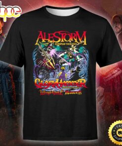 Alestorm Announces 2023 USA Tour Music Tshirt Alestorm Announces 2023 USA Tour Music Tshirt