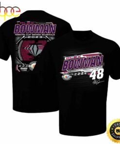 Alex Bowman Hendrick Motorsports Team Collection 2023 NASCAR Cup Series Schedule Black T-shirt