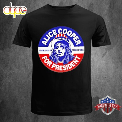 Alice Cooper For President Mac Sabbath Announce Summer 2024 US Tour Unisex T-Shirt