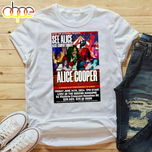 Alice Cooper Too Close For Comfort Tour 2024 T Shirt