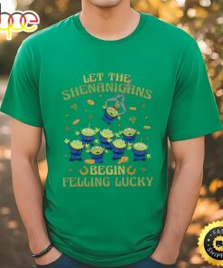 Aliens Let The Shenanigans Begin Shirt, Toy Story Patricks Day Shirt
