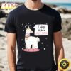 Alpaca With Unicorn Horn Valentine T-shirt