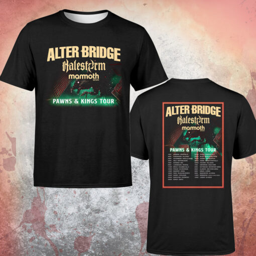 Alter Bridge Pawns And Kings Tour 2022 Dates Black Unisex T-shirt