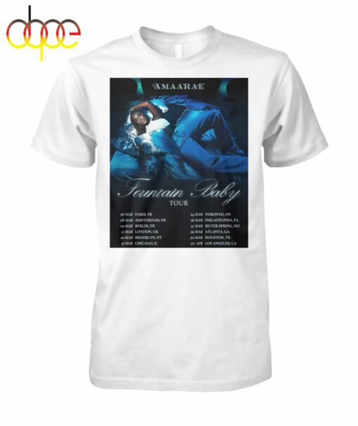 Amaarae Fountain Baby Tour 2024 Shirt