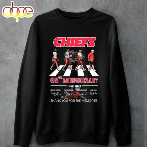 Anniversay 1959-2024 Kansas City Chiefs Thank You For The Memories T-shirt