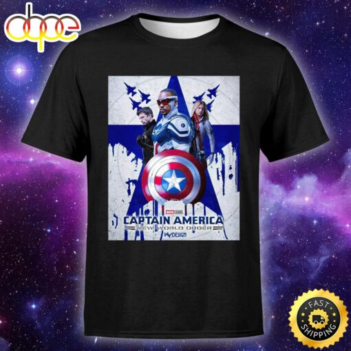 Anthony Mackie Captainamerica In The 4th Film In The Franchise New World Order May 3, 2024 Unisex T-shirt