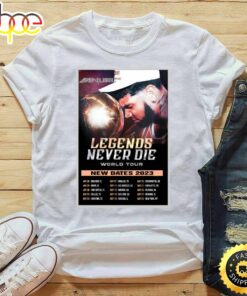Anuel Aa Legends Never Die Newark Tour 2023 Tour List White T-Shirt