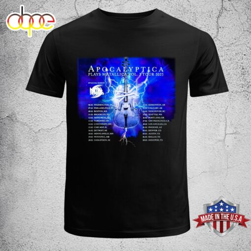 Apocalyptica Plays Metallica Vol. 2  U.S. Tour 2024 Special Guest Nita Strauss Unisex T-Shirt