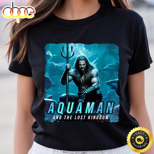 Aquaman And The Lost Kingdom Retro Action Pose T-shirt