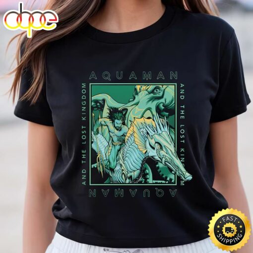 Aquaman And The Lost Kingdom Seahorse Logo T-shirt