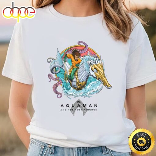 Aquaman And The Lost Kingdom Seahorse Logo T-shirt Gift For Movie Fans