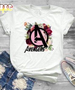 Avengers Floral Crop Tank, Avengers Baby Tee Shirt