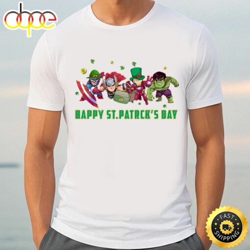 Avengers Happy St. Patrick’s Day Shirt Hulk Thor Feeling Lucky Shirt