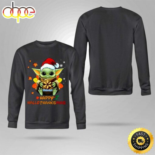 Awesome Baby Yoda Mashup Waltmart Happy Hallothanksmas Shirt