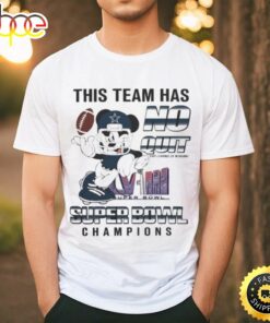 Awesome Dallas Cowboys Mickey Mouse This Team Has No Quit Super Bowl Champions 2024 Shirt