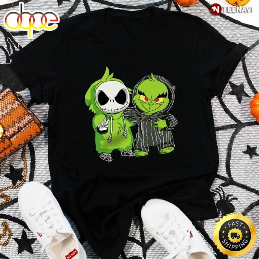 Baby Jack Skellington And Grinch Best Friend T-Shirt