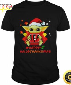 Baby Yoda Bengals Happy Hallothanksmas Shirt