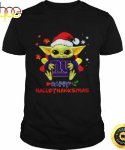 Baby Yoda Giants Happy Hallothanksmas Shirt