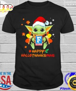 Baby Yoda Hug Food City Happy Hallothanksmas Shirt