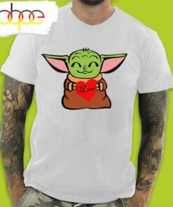 Baby Yoda Hug Love Heart Valentine’s Day T-Shirt