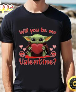 Baby Yoda Jumper Top Will You Be My Valentine Shirt